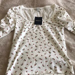 ruffle half sleeve shirt